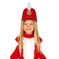 CZAPKA MAŻORETKA DZIECIĘCA FILCOWA CZERWONA