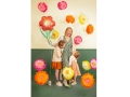 BALON KWIATEK CZERWONO-ZIELONY 38'' 96cm