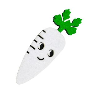 PANEL PIETRUSZKA FILCOWA BIAŁA 16x5cm