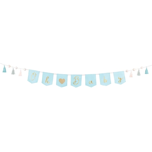 BANER OH BABY FRĘDZLE BŁĘKITNY 2,5m