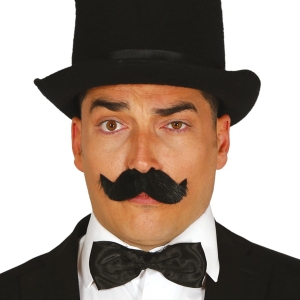 WĄSY GĘSTE ELEGANCKIE CZARNE 