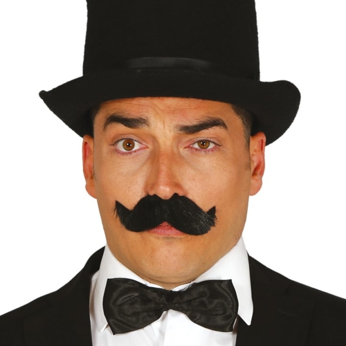 WĄSY GĘSTE ELEGANCKIE CZARNE