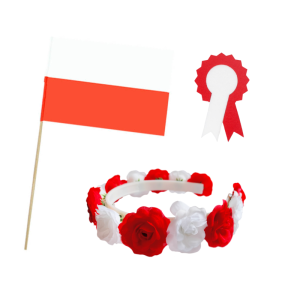 ZESTAW NARODOWY BIAŁO-CZERWONY 3el