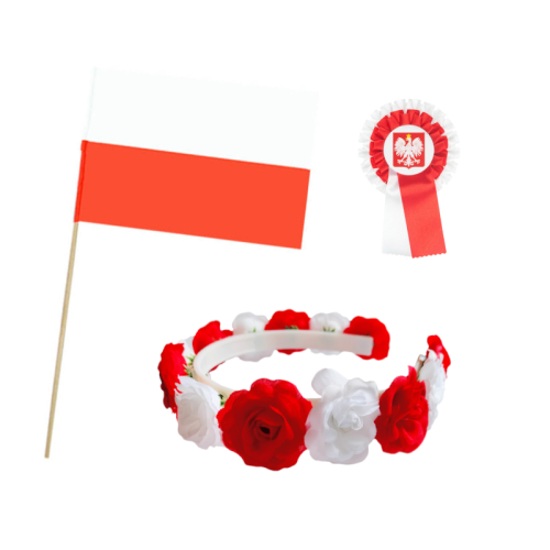 ZESTAW NARODOWY BIAŁO-CZERWONY 3el