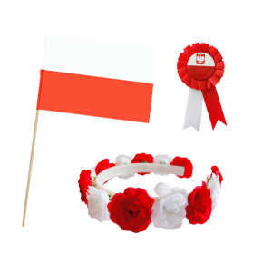ZESTAW NARODOWY BIAŁO-CZERWONY 3el