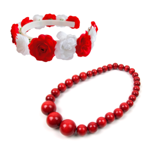 ZESTAW LUDOWY CZERWONY 2el