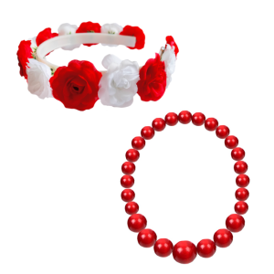 ZESTAW LUDOWY CZERWONY 2el