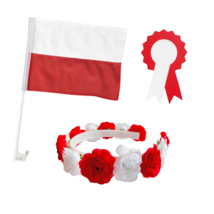 ZESTAW NARODOWY BIAŁO-CZERWONY 3el