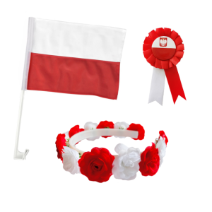 ZESTAW NARODOWY BIAŁO-CZERWONY 3el