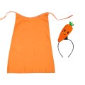 ZESTAW MARCHEWKA POMARAŃCZOWY PELERYNA 55cm 3el