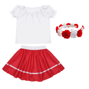 ZESTAW NARODOWY BIAŁO-CZERWONY 98-110 3el