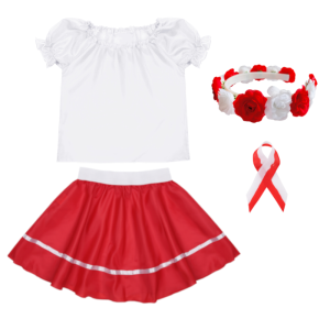 ZESTAW NARODOWY BIAŁO-CZERWONY 98-110 4el