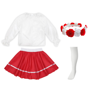 ZESTAW NARODOWY BIAŁO-CZERWONY 98-110 4el