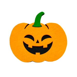 PANEL DYNIA WESOŁA FILCOWA POMARAŃCZOWA 12x12cm