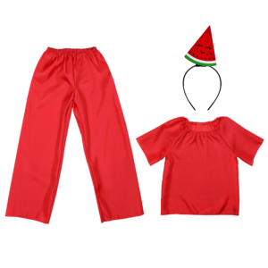 ZESTAW ARBUZ CZERWONY 134-140 4el