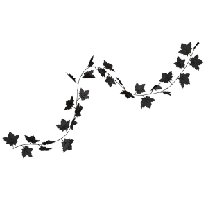 GIRLANDA LIŚCIE KLONU CZARNE 1,8m