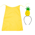 ZESTAW ANANAS ŻÓŁTY PELERYNA 75cm 3el