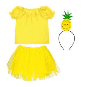 ZESTAW ANANAS ŻÓŁTY 116-128 4el