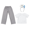 ZESTAW WIATR BIAŁO-SZARY 116-128 4el