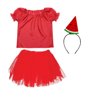 ZESTAW ARBUZ CZERWONY 116-128 4el