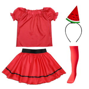 ZESTAW ARBUZ CZERWONY 134-140 5el