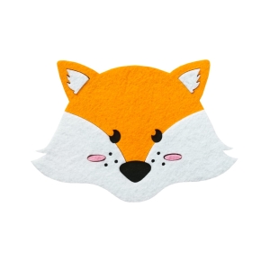 PRZYPINKA LISEK FILCOWA POMARAŃCZOWA 15x12cm