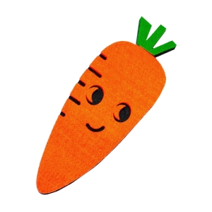 PRZYPINKA MARCHEWKA FILCOWA POMARAŃCZOWA 15x5,5cm