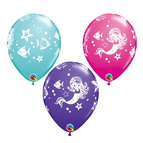 BALON SYRENKA MIX 30cm 1szt