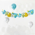 GIRLANDA BALONOWA ŚPIOSZKI WÓZEK NIEBIESKA 2m