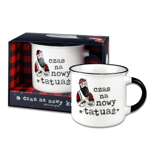 KUBEK CZAS NA NOWY TATUAŻ BIAŁY 350ml