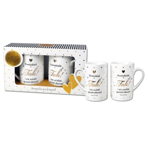 KUBKI NIE UCIEKLI SPRZED OŁTARZA BIAŁE 2szt