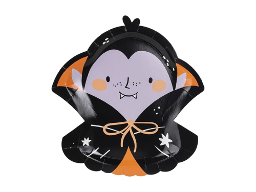 TALERZYKI WAMPIR DRACULA CZARNE 23x25cm
