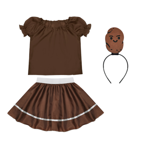 ZESTAW ZIEMNIAK BRĄZOWY 116-128 4el