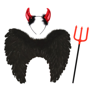 ZESTAW ANIOŁ ŚMIERCI CZARNY 3el