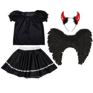 ZESTAW ANIOŁ ŚMIERCI CZARNY 134-140 4el