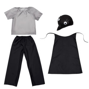 ZESTAW WRONA SZARO-CZARNY 134-140 4el