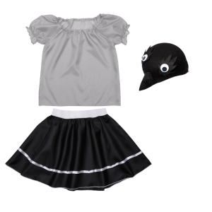 ZESTAW WRONA SZARO-CZARNY 98-110 3el