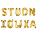 BALONY NAPIS STUDNIÓWKA ZŁOTE 14'' 35cm