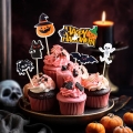 KARTECZKI NA PIKU TOPPERY HAPPY HALLOWEEN MIX 6szt