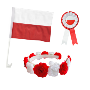 ZESTAW NARODOWY BIAŁO-CZERWONY 3el