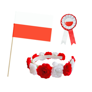 ZESTAW NARODOWY BIAŁO-CZERWONY 3el