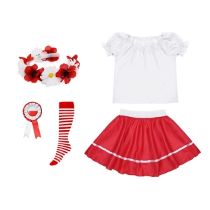 ZESTAW NARODOWY BIAŁO-CZERWONY 98-110 5el