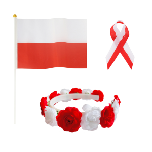 ZESTAW NARODOWY BIAŁO-CZERWONY 3el