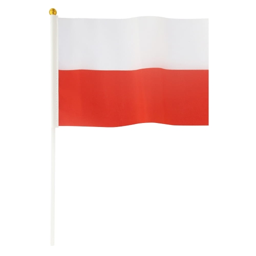 FLAGA POLSKA PATYK BIAŁO-CZERWONA 30x45cm