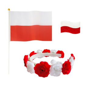 ZESTAW NARODOWY BIAŁO-CZERWONY 3el