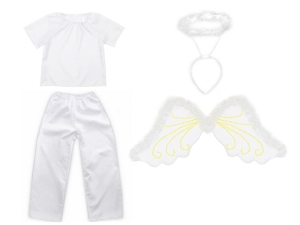 ZESTAW ANIOŁEK BIAŁY 98-110 4el