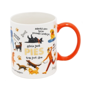 KUBEK GDZIE JEST PIES TAM JEST DOM BIAŁY 330ml