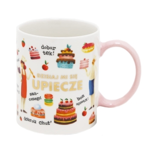 KUBEK DZISIAJ MI SIĘ UPIECZE BIAŁY 330ml