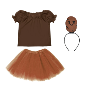 ZESTAW ZIEMNIAK BRĄZOWY 116-128 4el