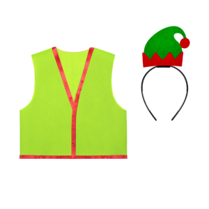 ZESTAW ELF ZIELONY 116-128 3el